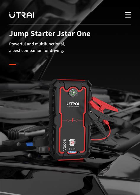 UTRAI Jstar One 22000mAh 2000A Jump Starter