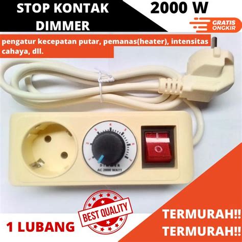 Jual Dimmer Stop Kontak 2000 W Shopee Indonesia