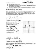 NC Math 3 Module Four Honors Activity 1 Pdf Google Doc Access