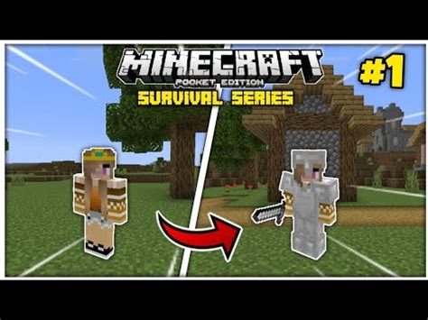 A New Journey Begin Mcpe Survival Series Ep Minecraft Pe Hindi