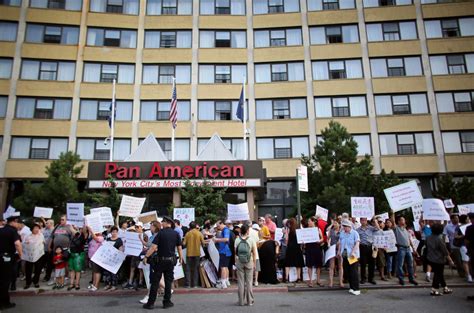 In Queens Immigrants Clash With Residents Of New Homeless Shelter