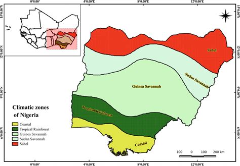 Climate Map Of Nigeria