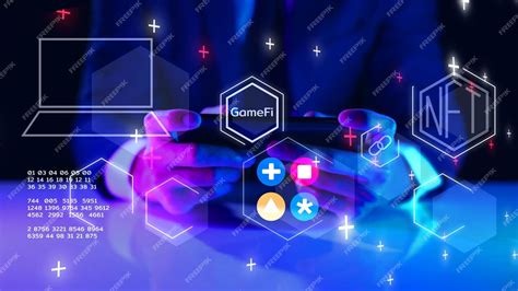 Premium Photo | Gamefi defi futuristic nft gamefi decentralized finance ...