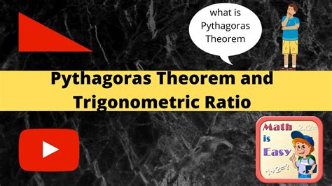 Pythagoras Theorem Trigonometric Ratio Youtube