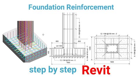 Foundation Reinforcement Part A Step By Step Revit Structure