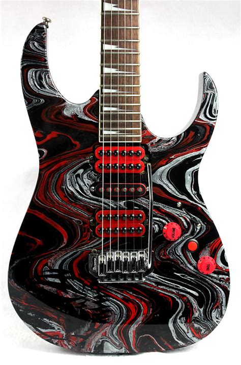 Custom Swirl Painted And Upgraded Ibanez Gio Electric Reverb Uk