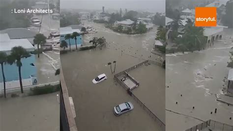 Hurricane Ian Slams Into Florida As Cat 4 Storm Video Shows Continued