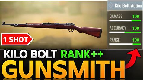 One Shot Kilo Bolt Action Gunsmith Call Of Duty Mobile Kilo Bolt Action Best Rank Build Cod