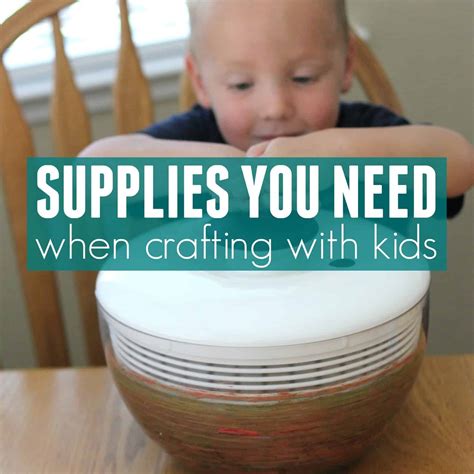 Top 50+ Supplies You Need When Crafting and Playing With Kids - Toddler ...