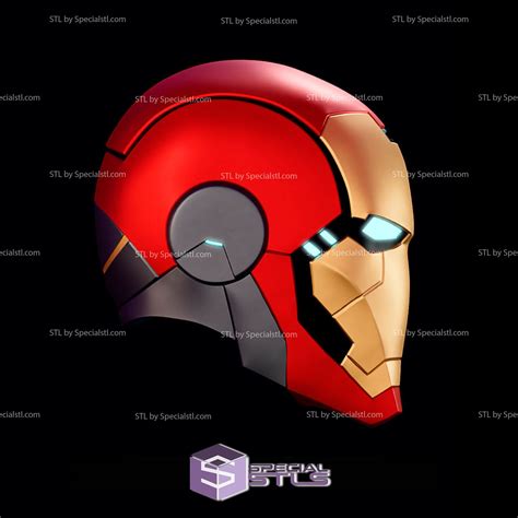 Cosplay STL Files Iron Man Model 64 Helmet 3D Print Wearable SpecialSTL