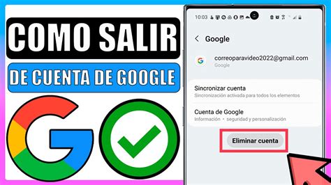 Como Salir De Mi Cuenta Google En Mi Celular YouTube