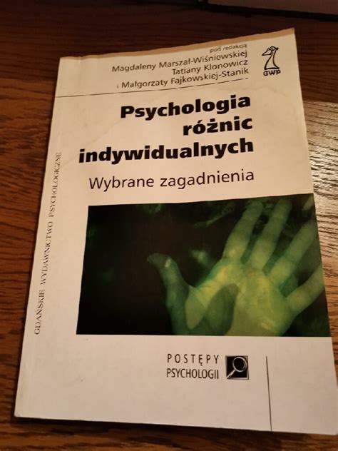 Psychologia różnic indywidualnych Gdańsk Kup teraz na Allegro Lokalnie