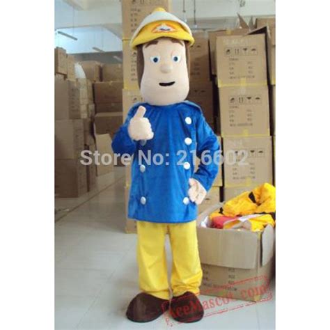 Fireman Sam Mascot Costume