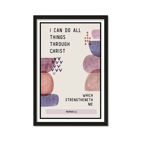 2023 Youth Theme – Philippians 4:13 – 11″x17″ BOHO Poster | Nauvoo Mercantile