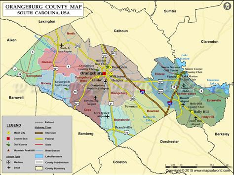 Orangeburg County Map - Zoning Map