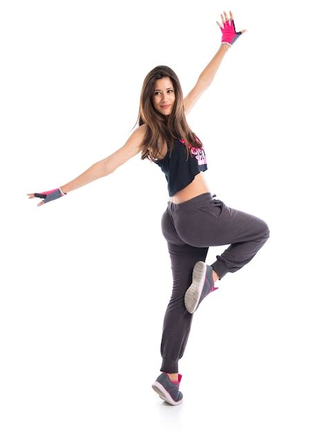 Chica Adolescente Bailando Hip Hop Foto Premium