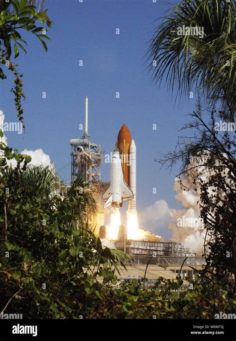 The Space Shuttle Discovery Lifts Off From Launch Complex 39b On