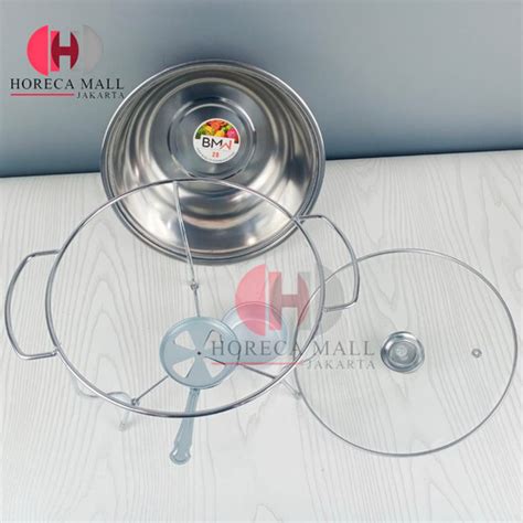 Jual WADAH SAJI PRASMANAN CHAFING DISH WARMER SOUP BULAT STAINLESS