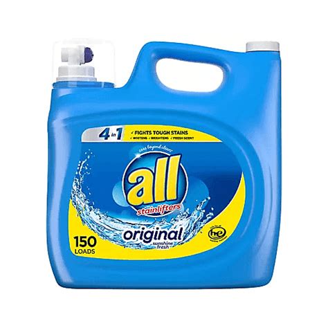 All Liquid Laundry Detergent 4 In 1 With Stainlifters Fresh Clean