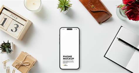 Desk Concept Phone Mockup, Graphic Templates - Envato Elements