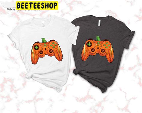 Halloween Gamer Pumpkin Controller Trending Unisex Shirt Beeteeshop