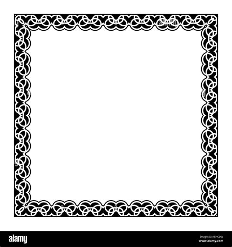 Gypsy Ornamental Frame Vector Square Frame Decorative Border For