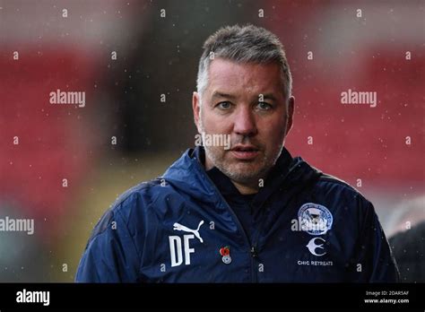 Darren Ferguson manager of Peterborough United before the game Stock ...