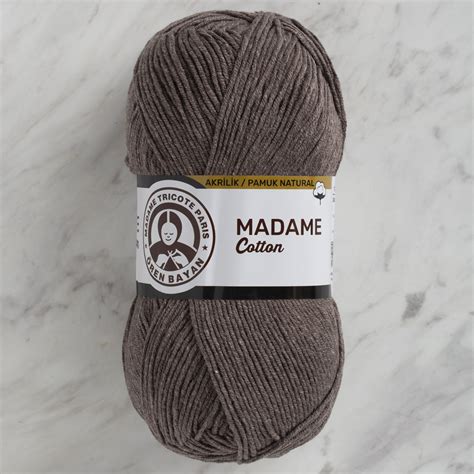 Madame Tricote Paris Madame Cotton Yarn, Brown - 56 - Hobiumyarns