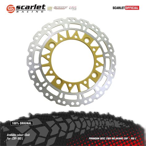 Jual Scarlet Racing Piringan Cakram Depan Belakang Set Trail Disc