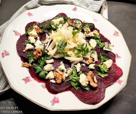 Carpaccio De Betteraves Au Noix Et Roquefort La Cuisine De Gail