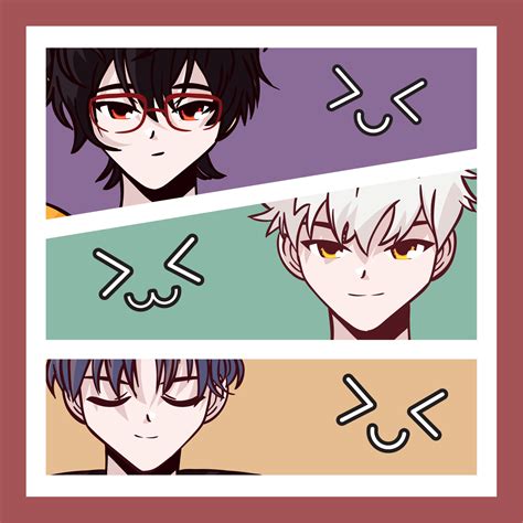 anime male faces 13828956 Vector Art at Vecteezy