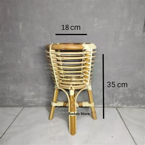 Jual Standing Pot Bunga Rotan Keranjang Pot Tinggi Cm Shopee