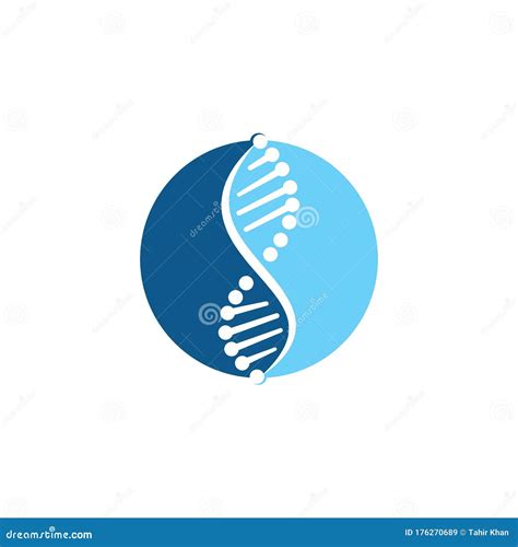 Science Genetics Vector Logo Design Dna Logo Concept Stock Vector