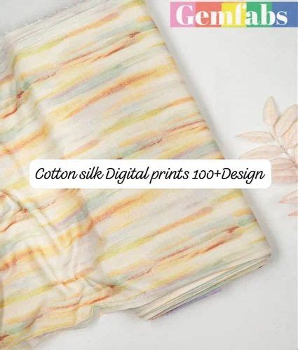 Digital Printed Muslin Cotton Silk Fabric At Rs Meter Position