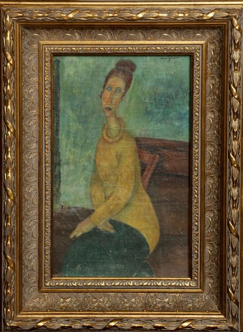 Yellow Sweater Jeanne Hebuterne 1918 1919 AbuTair Net