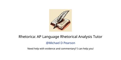 Rhetorica AP Language Rhetorical Analysis Tutor GPTs Features And