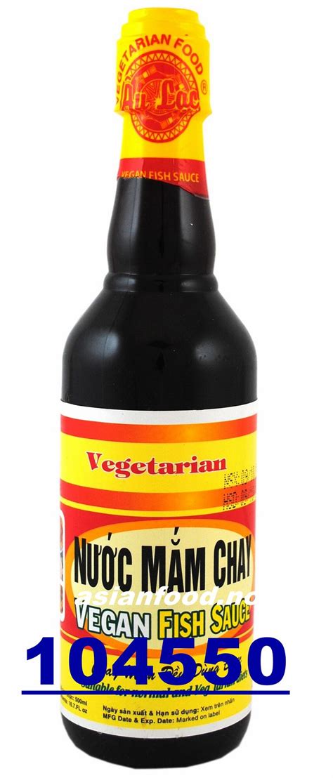 Au Lac Vegan Fish Sauce 12x500ml Nuoc Mam Chay Vn Asian Food Import As