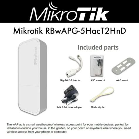 Mikrotik RBwAPG-5HacT2HnD (wAP ac) | Lazada.co.th