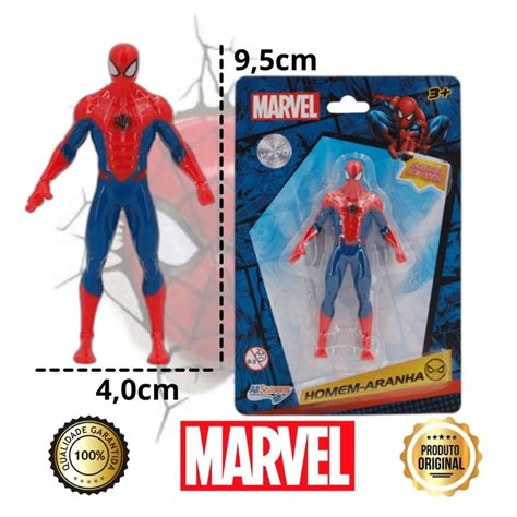 Boneco Homem Aranha 9 5cm Marvel Vingadores Avengers Pequeno Super