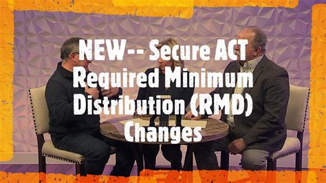 Secure Act Rules For Required Minimum Distributions YouTube