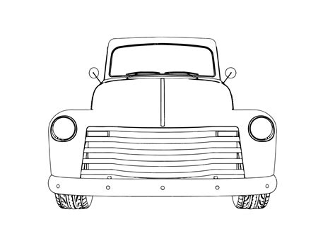 Premium Vector | Pickup truck sketch on white background vector