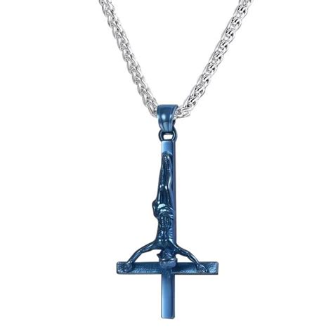 Upside Down/ Inverted of St. Peter Cross Pendant Necklace - Innovato Design