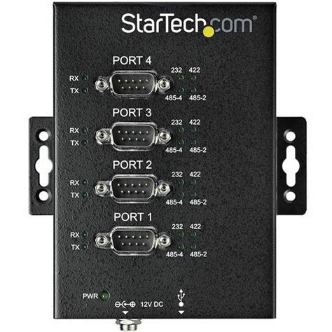 Startech 4 Port Serial Hub Usb To Rs232rs485rs422 Adapter Industrial Usb 20 To Db9 Serial