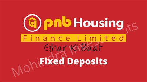 PNB Housing Finance Company Fixed Deposits Rates 07 October 2022