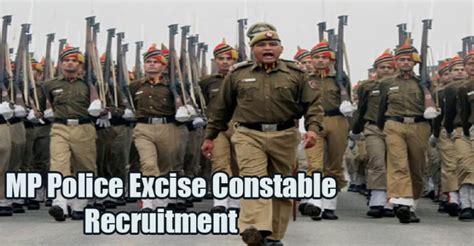 MP Police Excise Constable Recruitment 2025 Notification Out Official