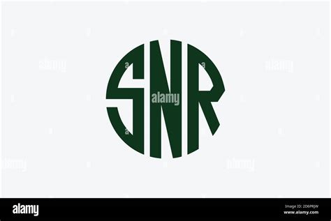 Snr Letter Logo Stock Vector Images Alamy