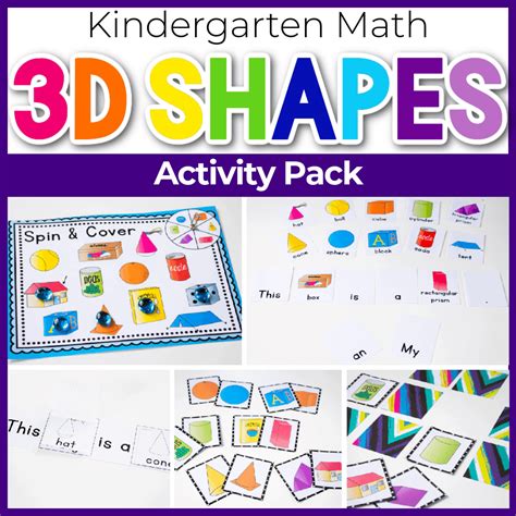 3D Shapes Free Printable Activities