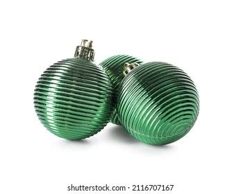 Bright Christmas Balls Isolated On White Stock Photo 2116707167 ...