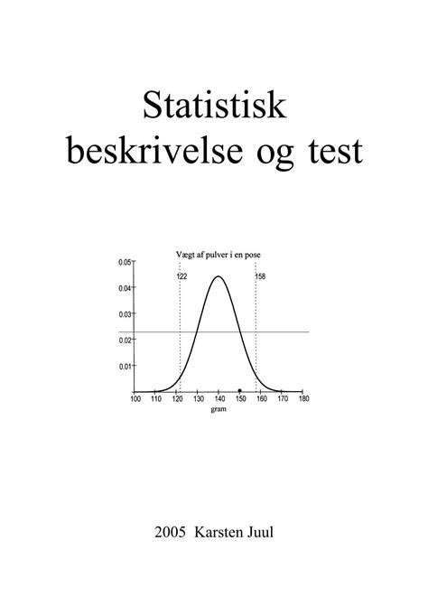 Statistisk Beskrivelse Og Test Matematik I Gymnasiet Og Hf