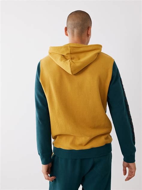 22 Aw 036 Color Block Front Zip Hoodie Blogknakjp